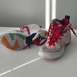 Jordan Athletic Shoes Red White Green